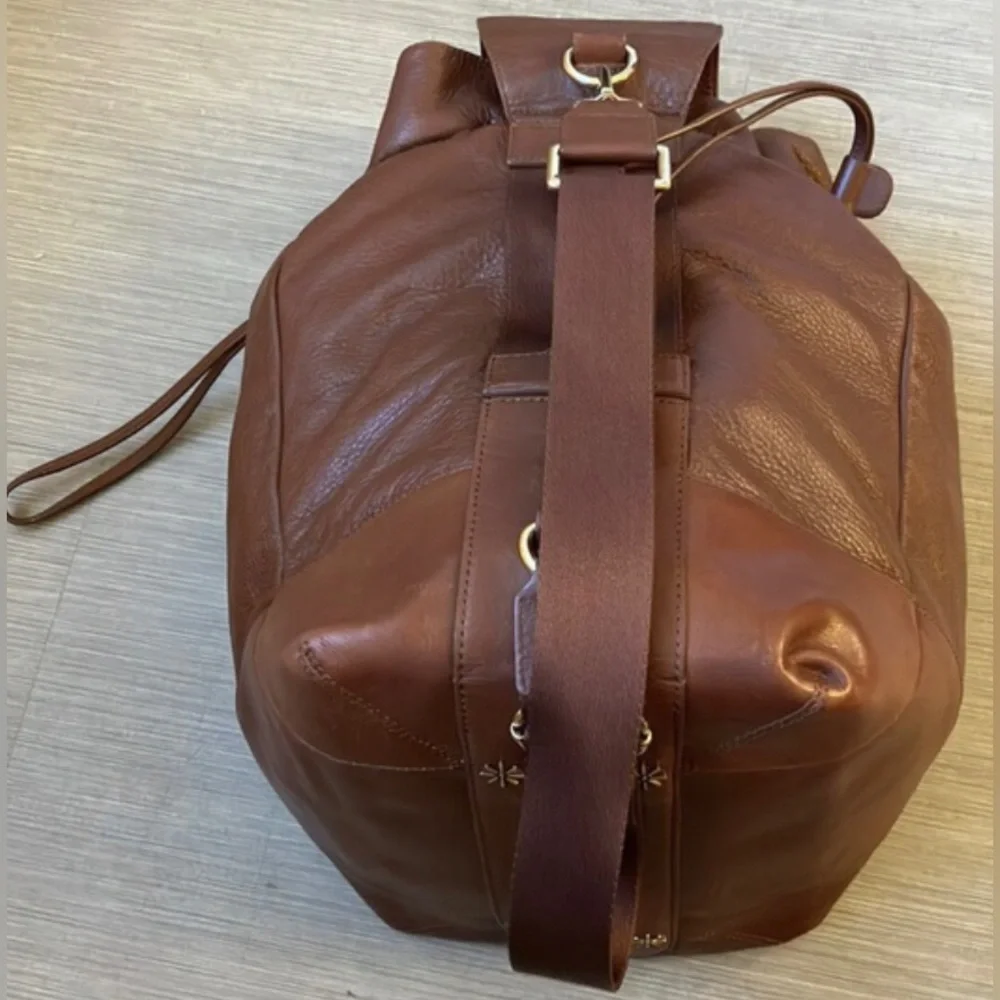 Isaac Mizrahi Live Genuine Leather Back Pack or Shoulder bag 17”x11.5”x10.25”